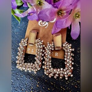 Plunder Gold and Silver Statement Earrings